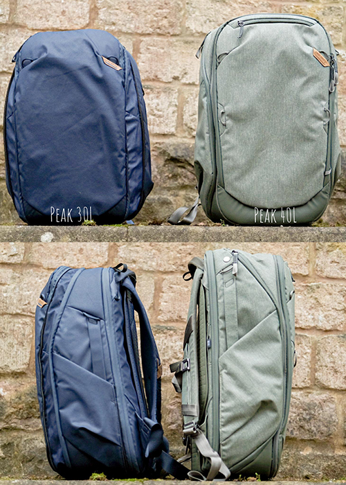 Peak design shop travel backpack dimensions